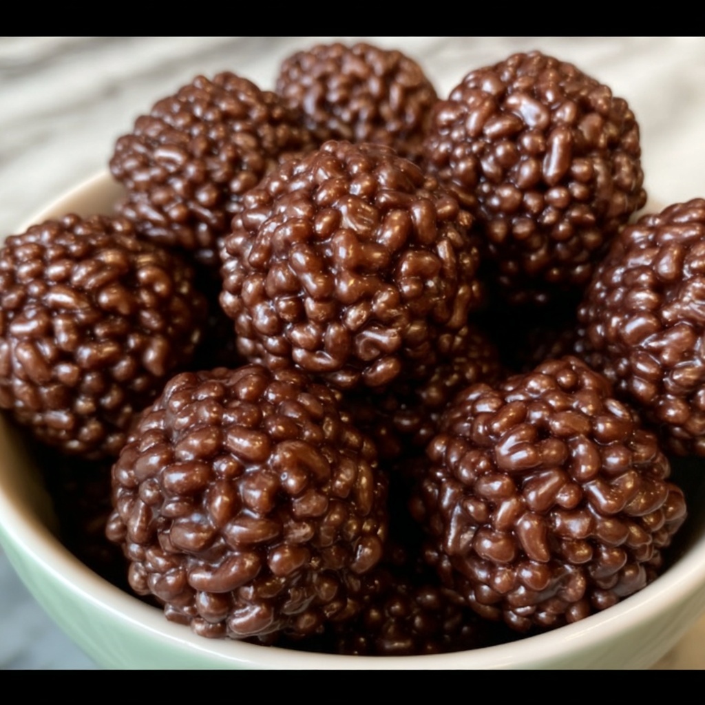 Chocolate Rice Krispie Balls Recipe - Recipe Image