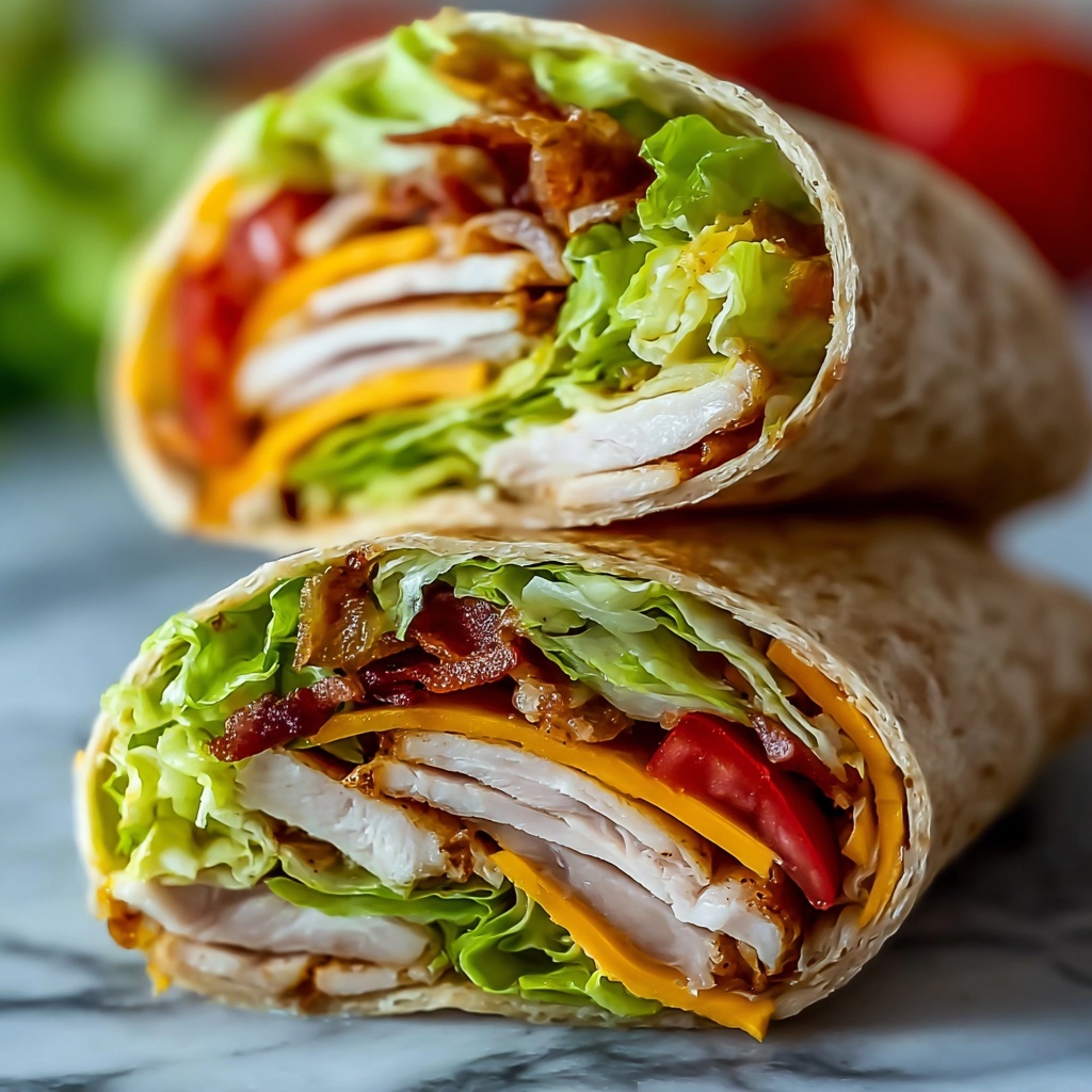 Turkey Ranch Club Wrap Recipe - Recipe Image