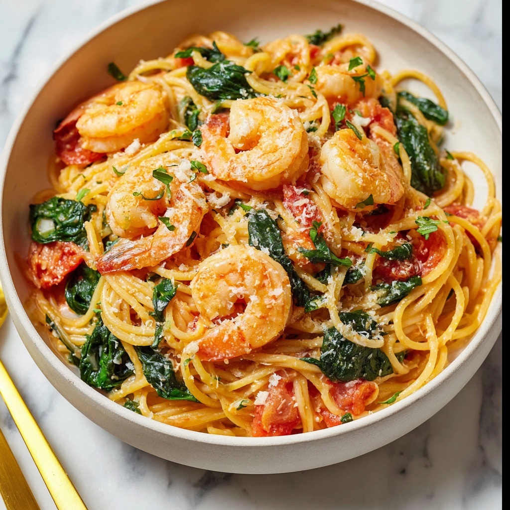 Lightened Creamy Cajun Shrimp Pasta Recipe - Recipe Image