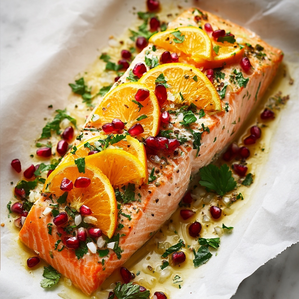 Christmas Baked Salmon Recipe - Recipe Image