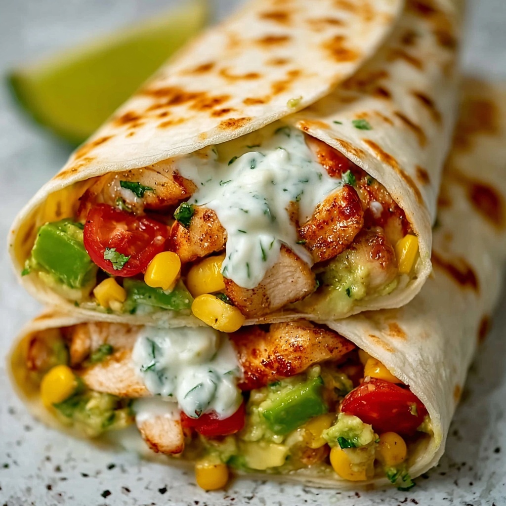 Chicken Ranch Avocado Burrito Recipe - Recipe Image