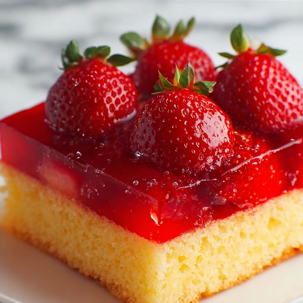 Fresh Strawberry Upside Down Cake Recipe - Recipe Image