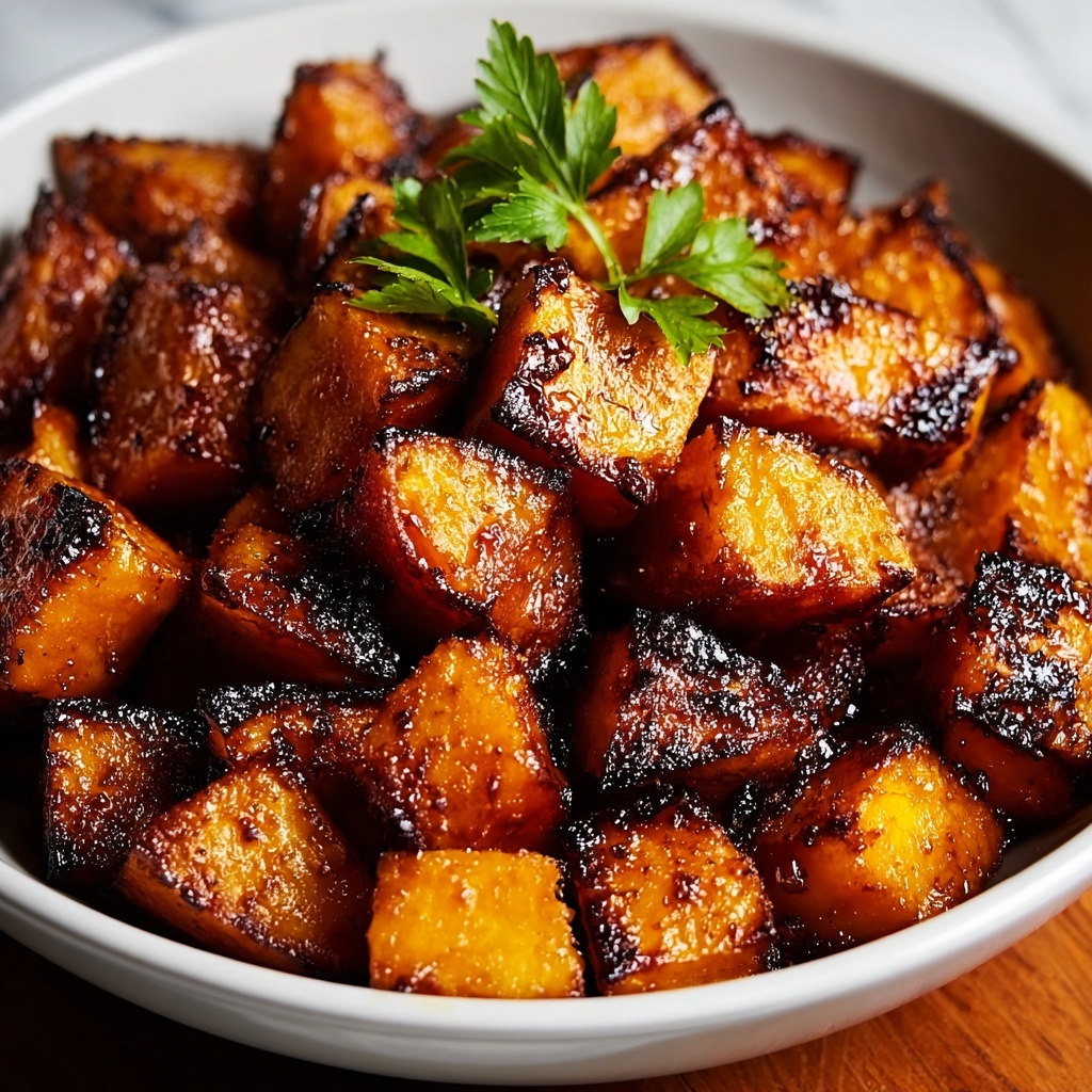 Cinnamon Maple Roasted Sweet Potatoes Recipe - Recipe Image