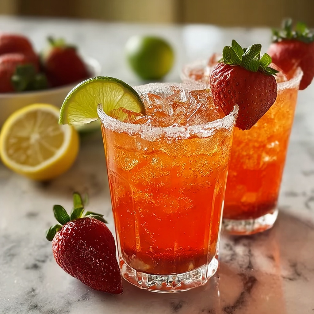 Ultimate Strawberry Tequila Fizz Recipe - Recipe Image