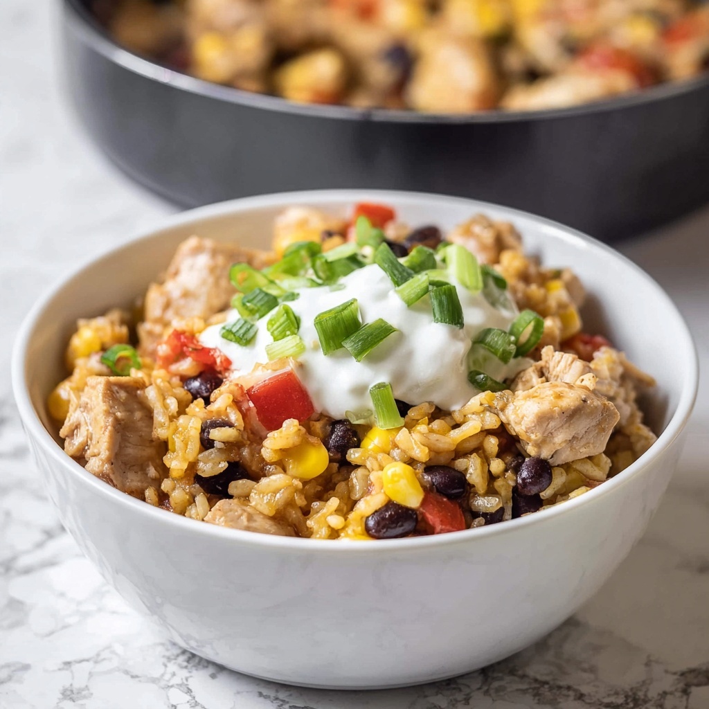 One Pot Wonder Chicken Enchilada Bowls Recipe - Recipe Image