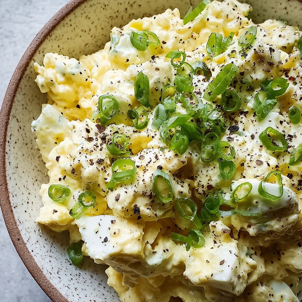 Creamy Egg Salad with Red Onion and Fresh Herbs Recipe - Recipe Image