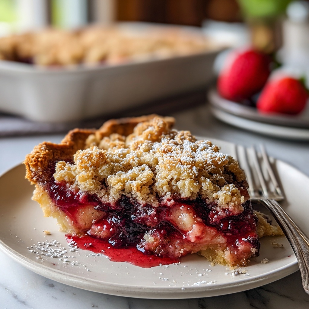 Strawberry Rhubarb Cobbler Recipe - Recipe Image