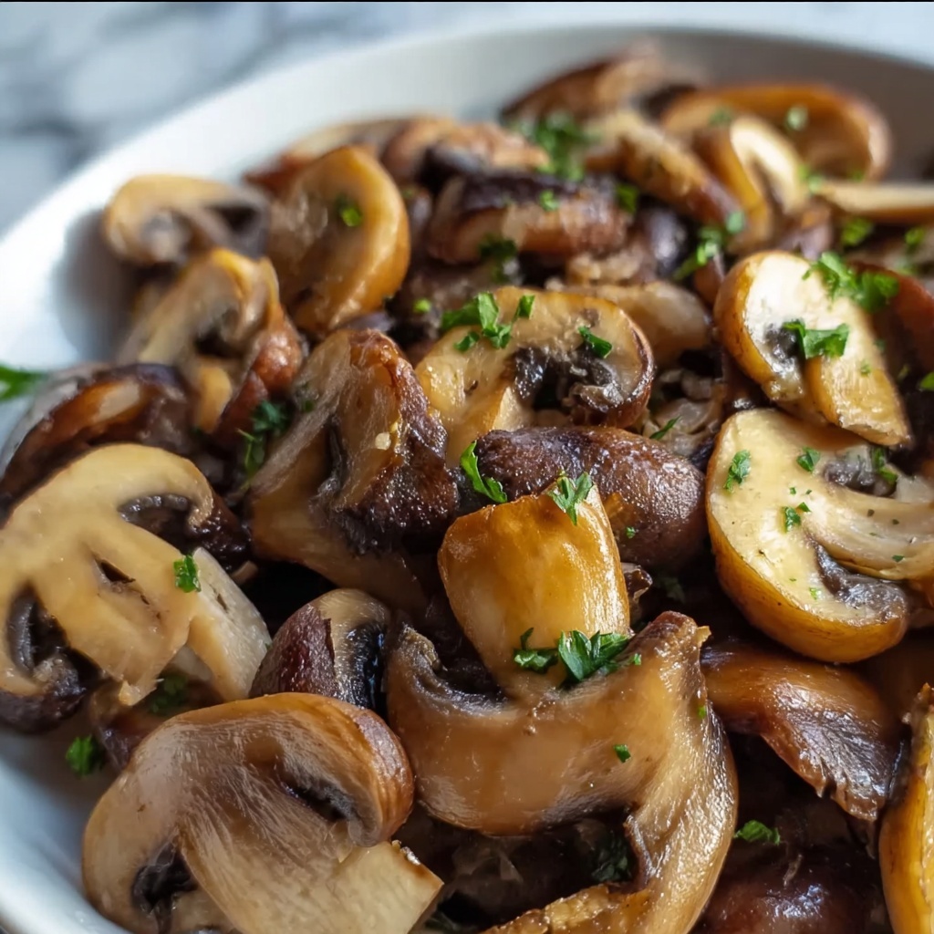 Garlic Butter Oyster Mushrooms Recipe - Recipe Image