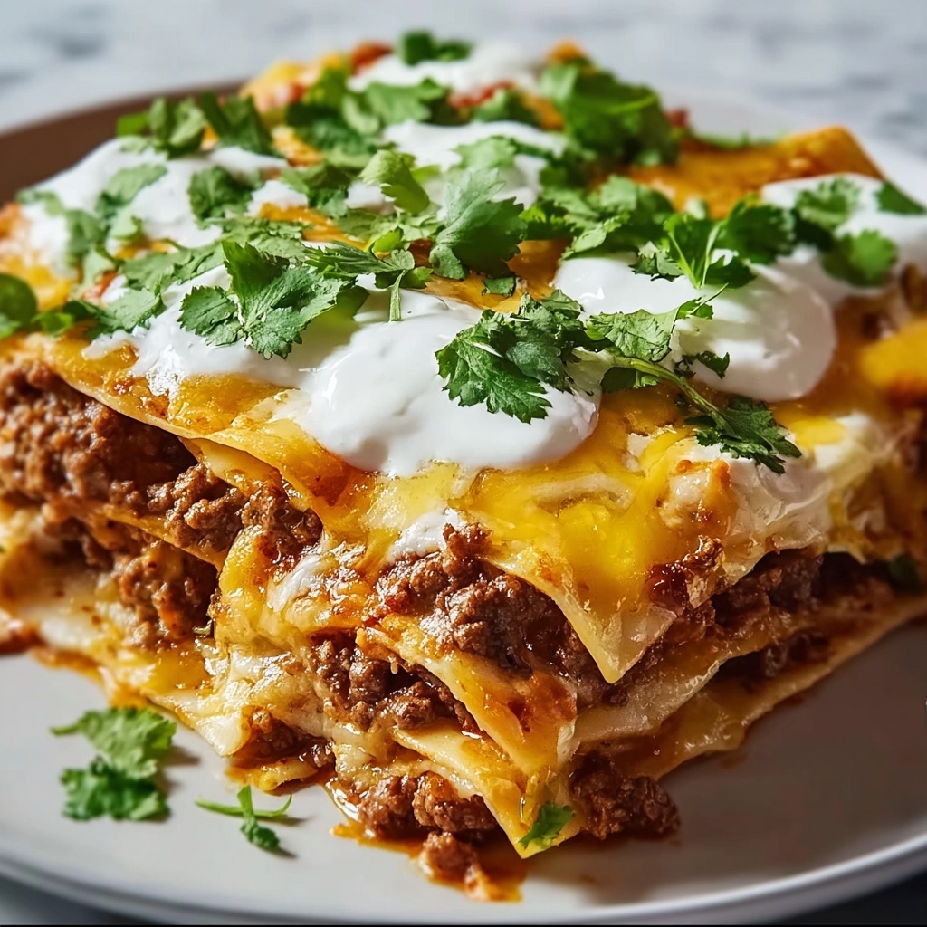 Taco Casserole with Tortillas Recipe - Recipe Image