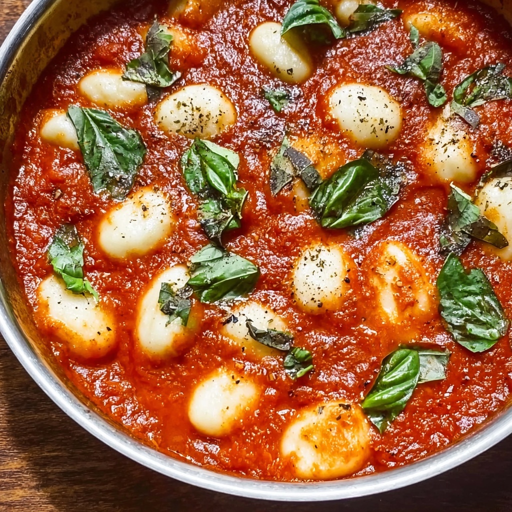 One Pot Tomato Gnocchi with Spinach Recipe - Recipe Image