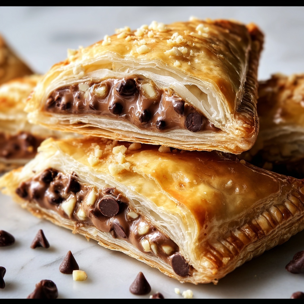 Chocolate Chip Cookie Dough Turnovers Recipe - Recipe Image