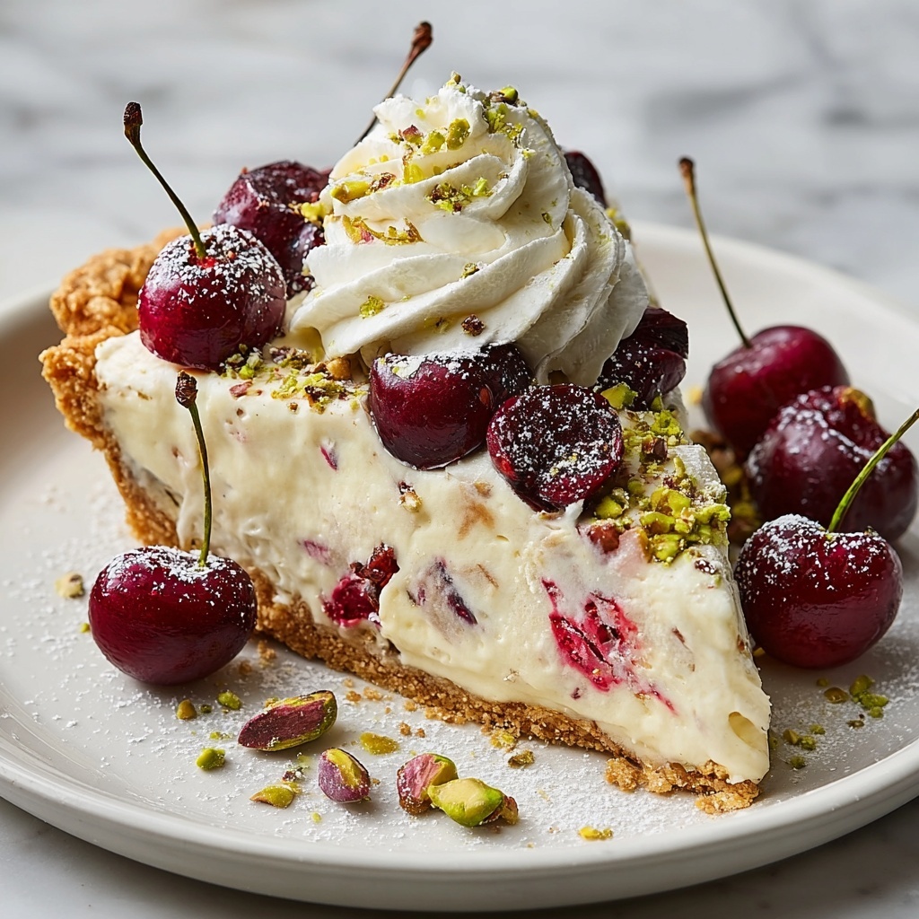 Luscious Lemon-Lime Cherry Pistachio Cheesecake Recipe - Recipe Image