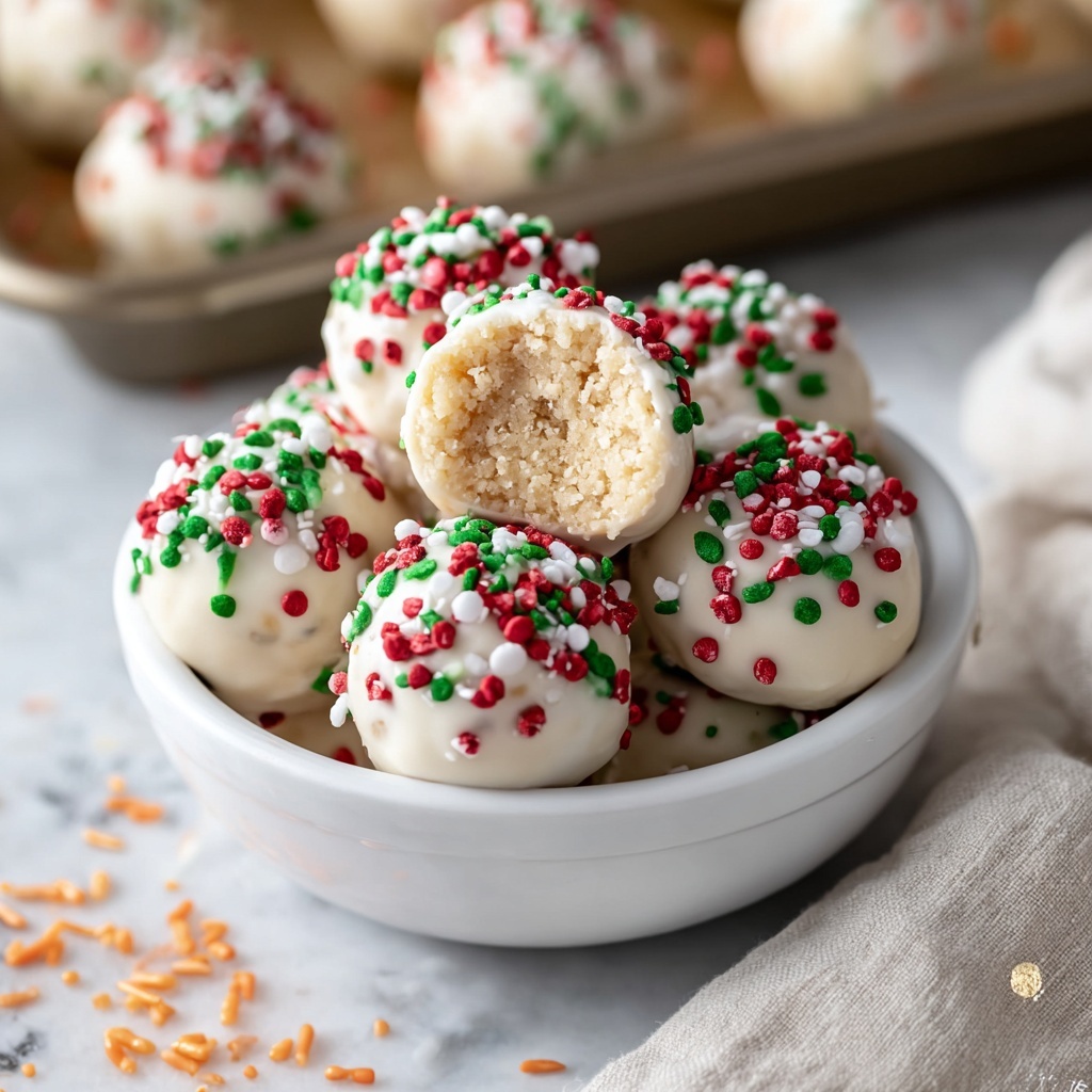 Christmas Sugar Cookie Truffles Recipe - Recipe Image