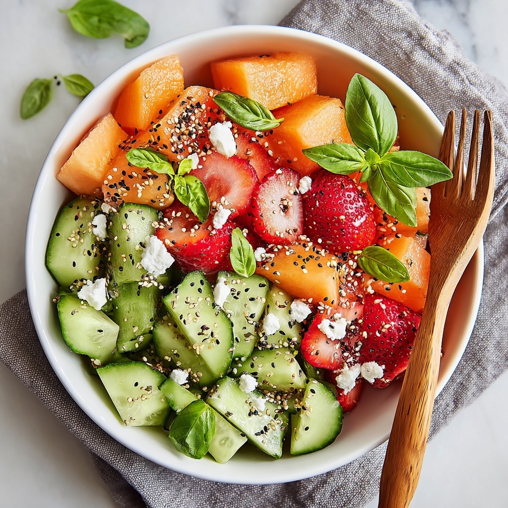 Refreshing Summer Melon Salad Recipe - Recipe Image