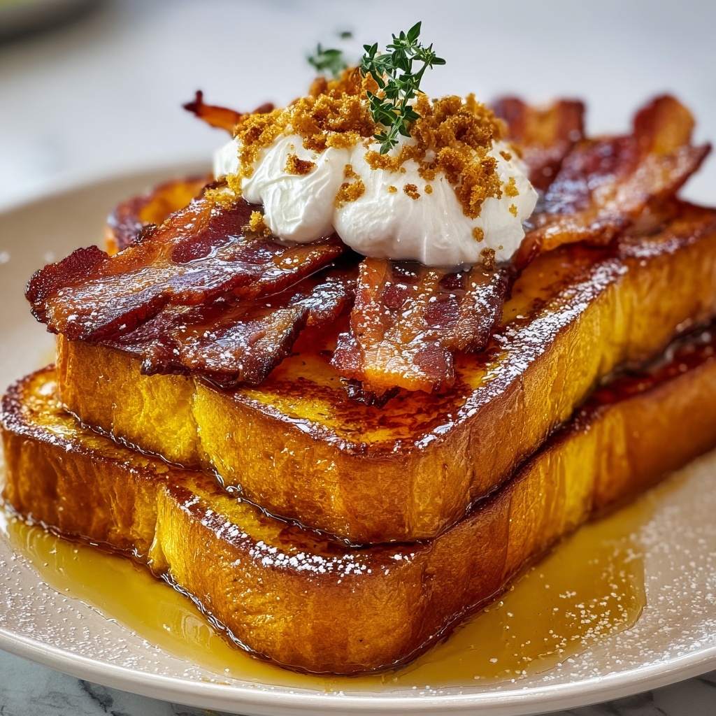 Bourbon Maple Bacon French Toast Recipe - Recipe Image