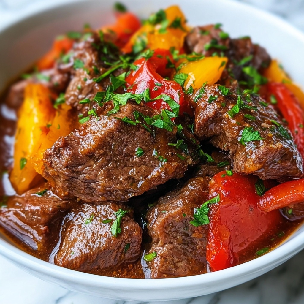 Best Ever Pepper Steak Recipe - Recipe Image