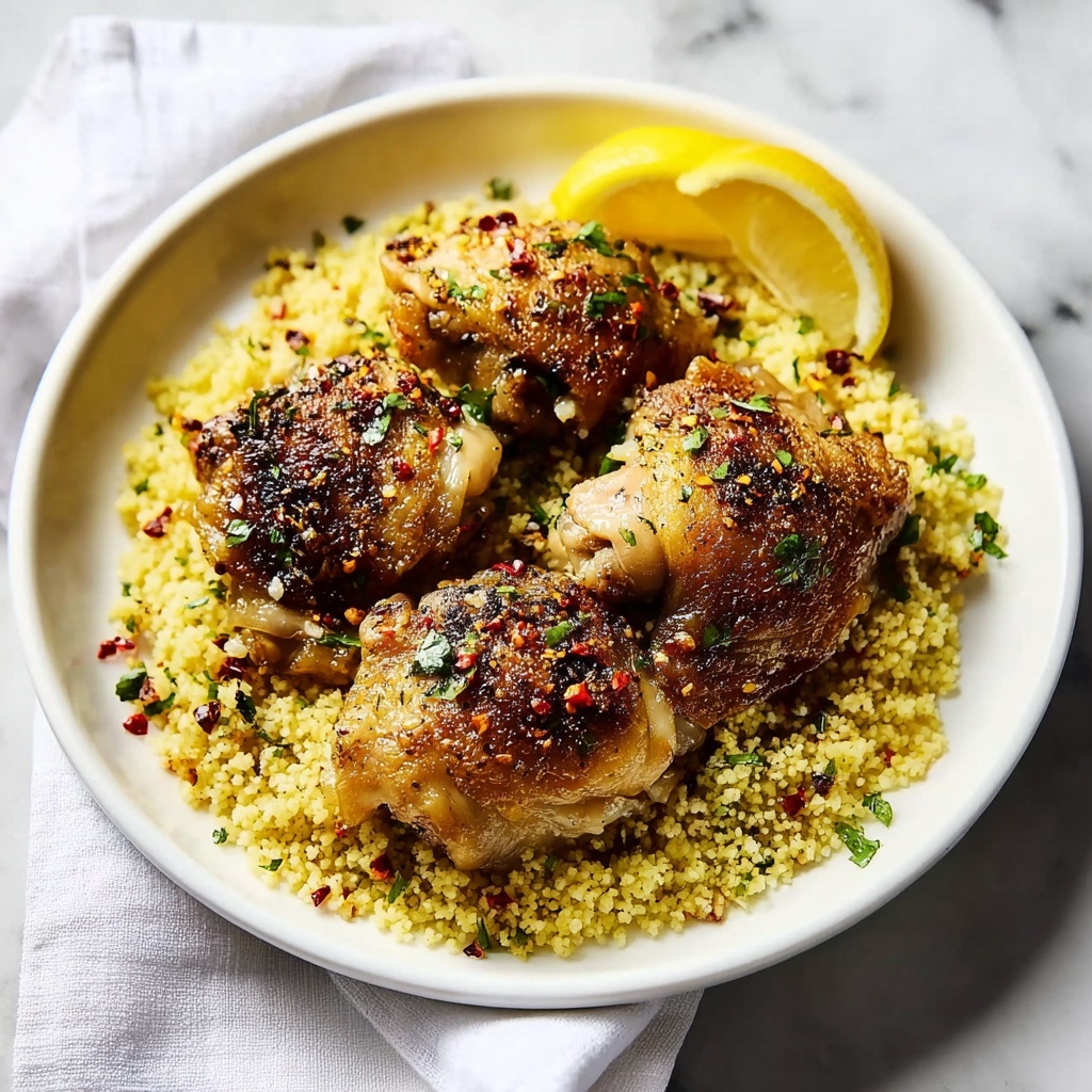 Lemon Garlic Butter Crock Pot Chicken Thighs Recipe - Recipe Image