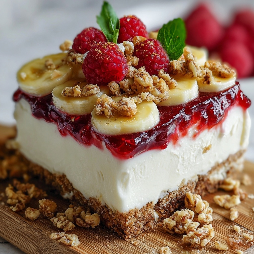 No-Bake Banana Split Cake Recipe - Recipe Image