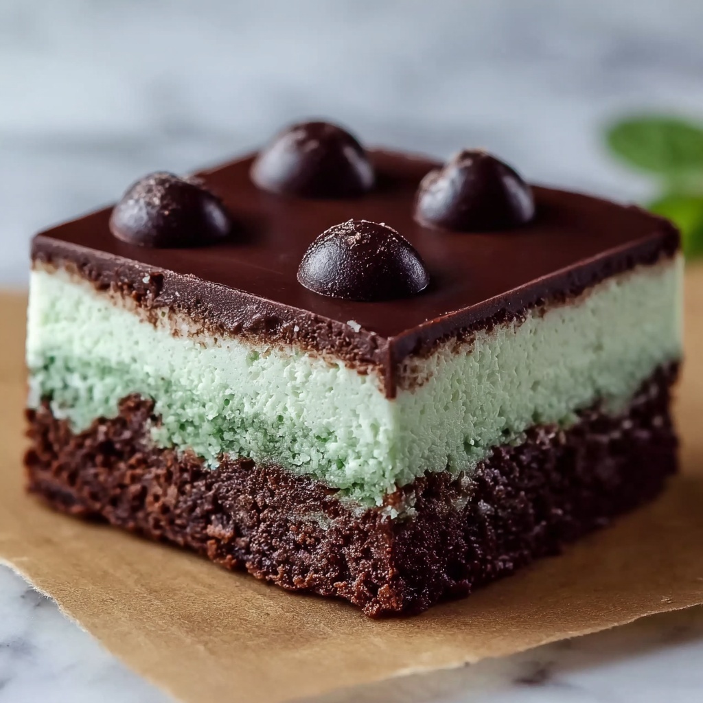 Mint Chocolate Cookie Bars Recipe - Recipe Image