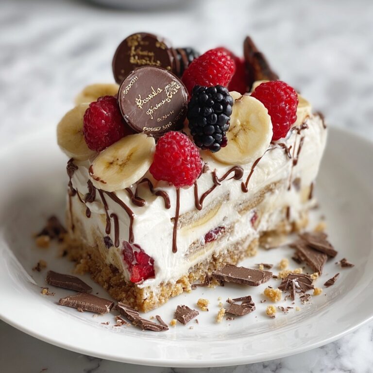 Heavenly No-Bake Banana Split Cheesecake Recipe