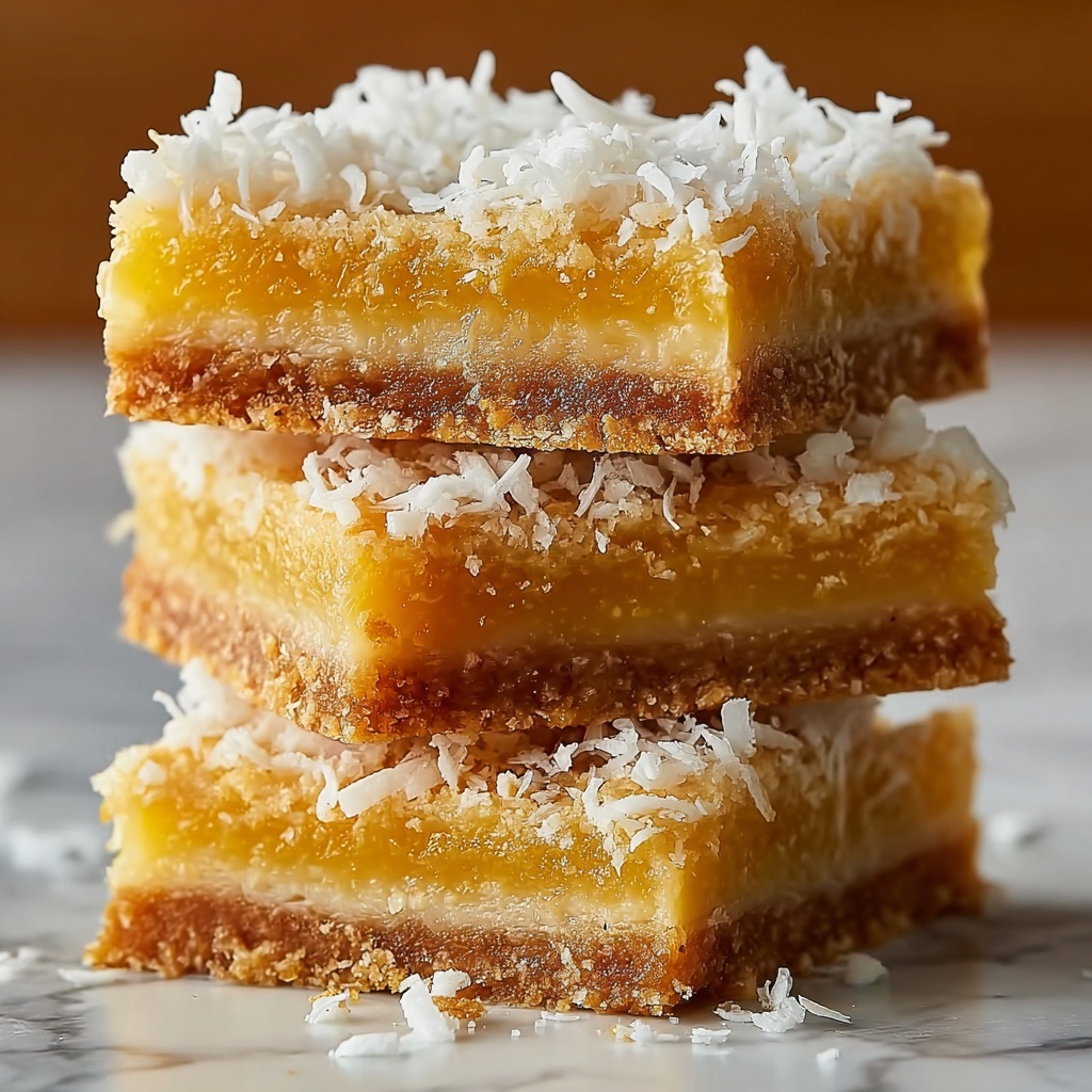 Buttery Coconut Bars That Melt in Your Mouth Recipe - Recipe Image