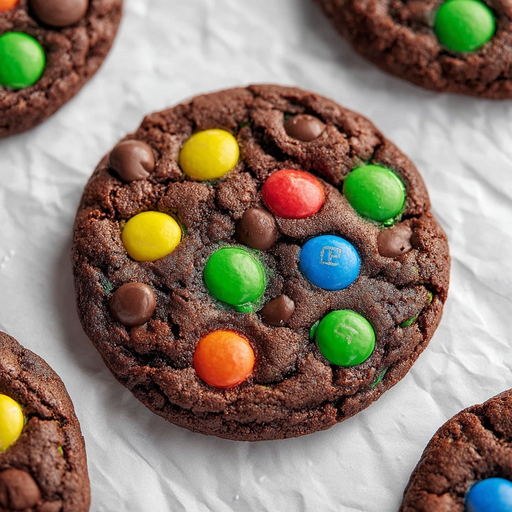 Chocolate Chocolate Chip M&M Cookies Recipe - Recipe Image