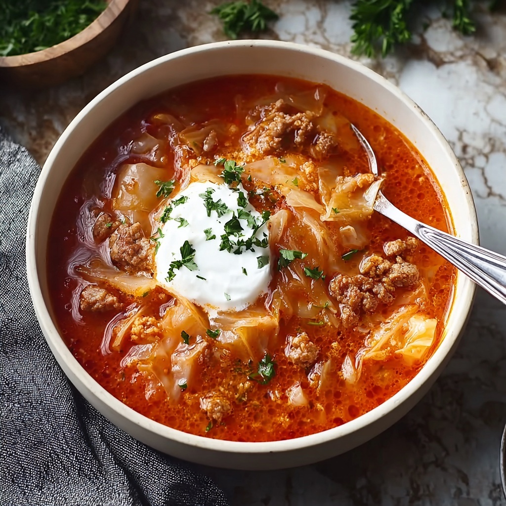 Polish Stuffed Cabbage Soup Recipe - Recipe Image