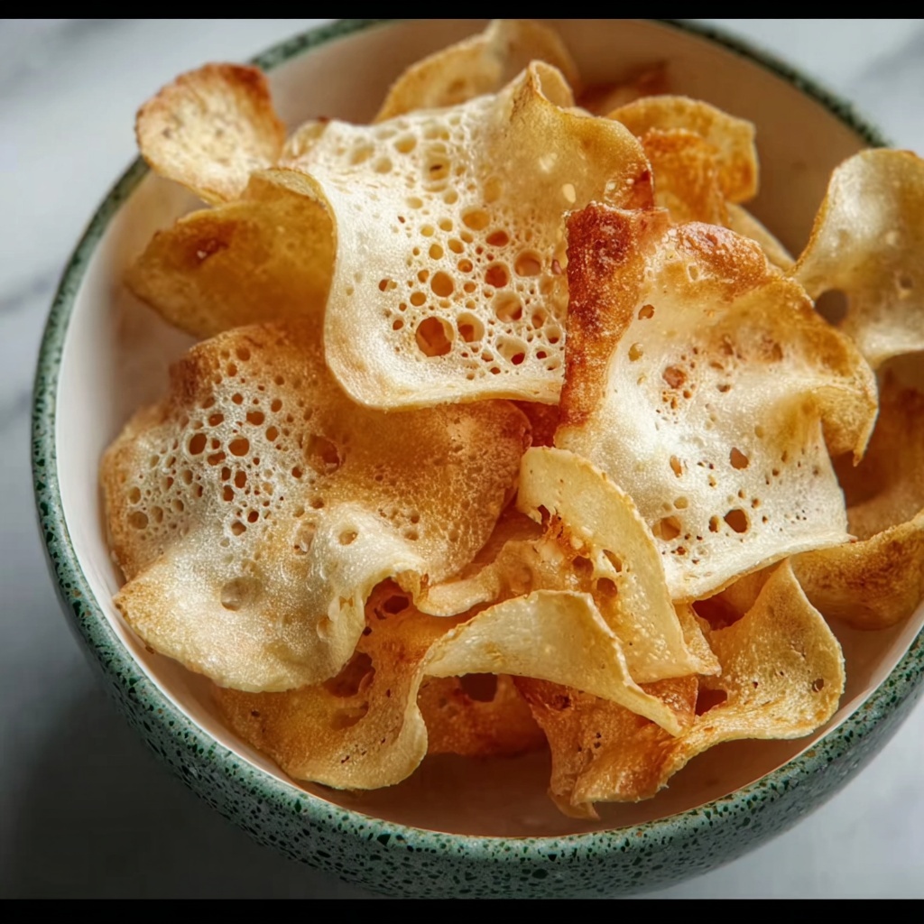 Crispy Lotus Root Chips (Renkon Chips) Recipe - Recipe Image