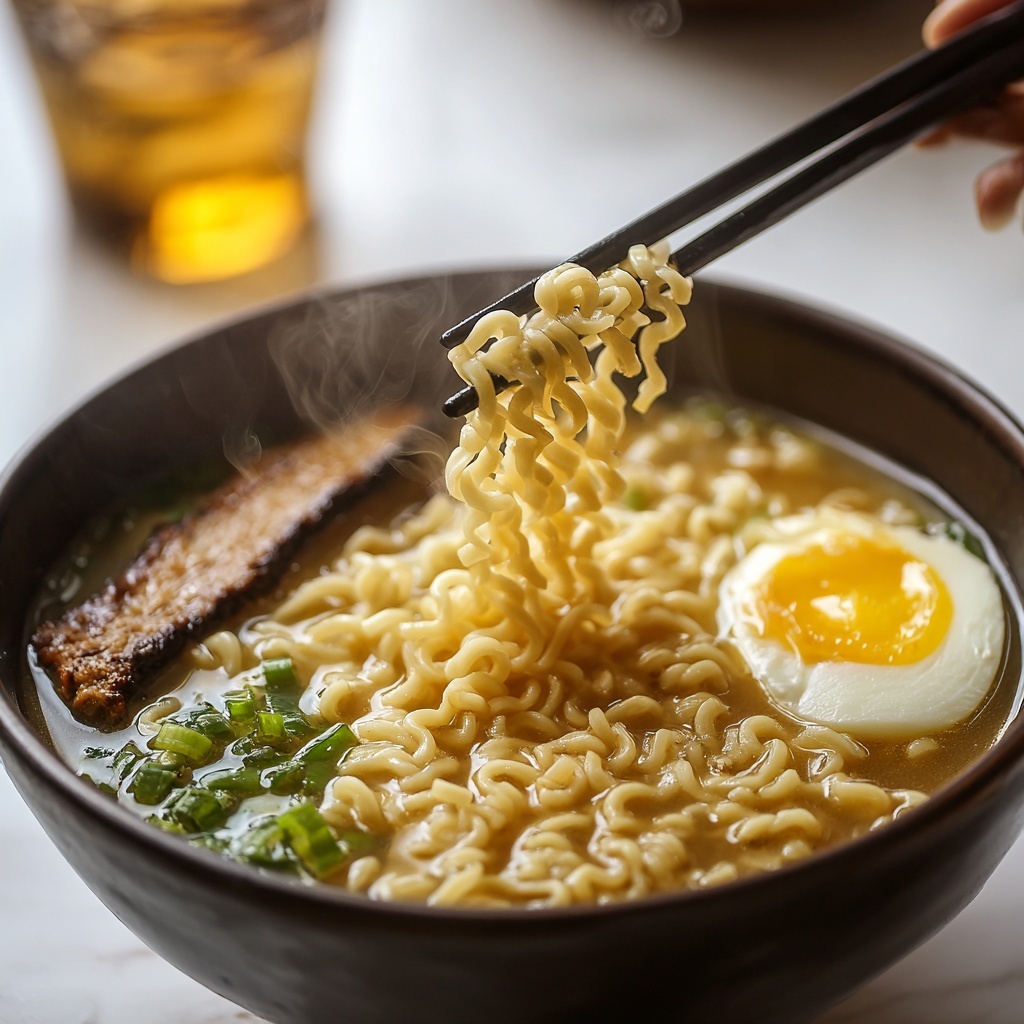 Homemade Ramen with Flavorful Broth Recipe - Recipe Image