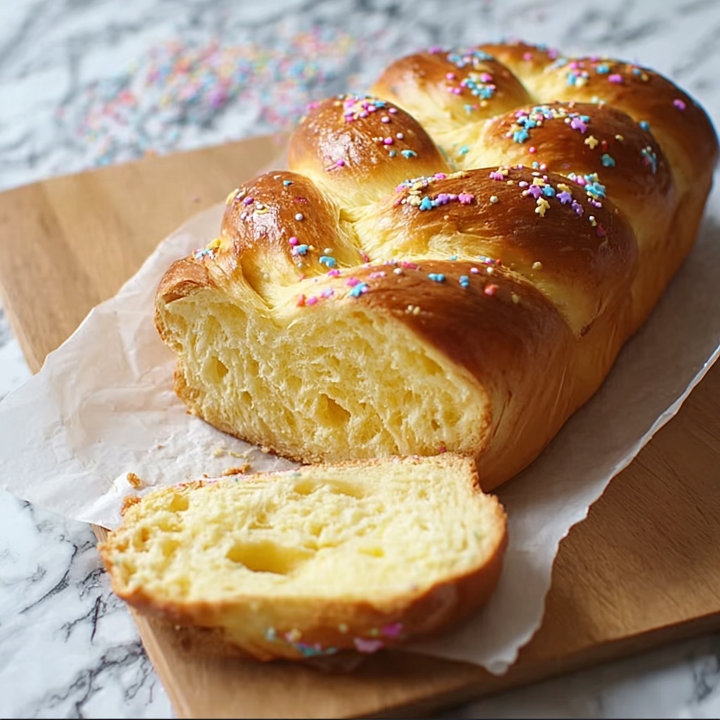 Italian Ricotta Easter Bread Recipe - Recipe Image