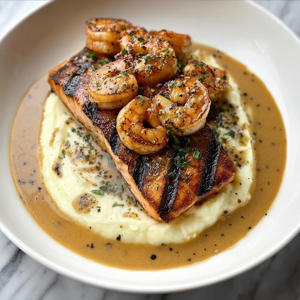 Cajun Salmon and Shrimp Recipe - Recipe Image