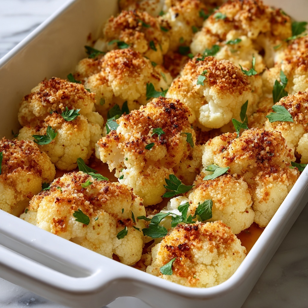 Baked Cauliflower with Parmesan and Spices Recipe - Recipe Image