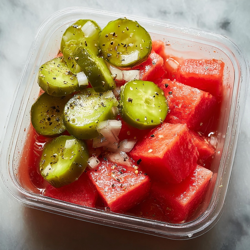 Watermelon & Pickle Snack Recipe - Recipe Image