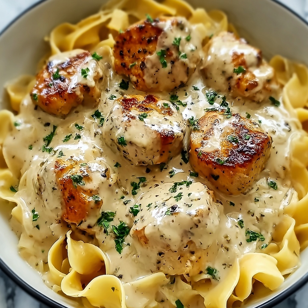 One-Pan Chicken with Buttered Noodles Recipe - Recipe Image