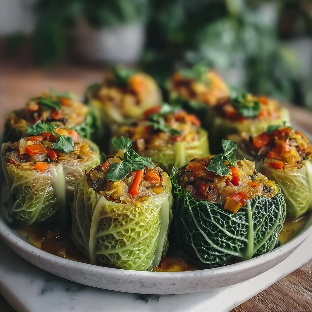 Italian Stuffed Cabbage Rolls Recipe - Recipe Image