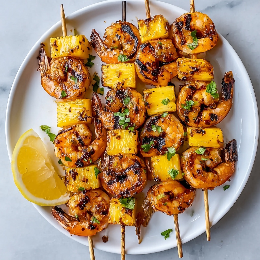 Grilled Shrimp Pineapple Skewers Recipe - Recipe Image