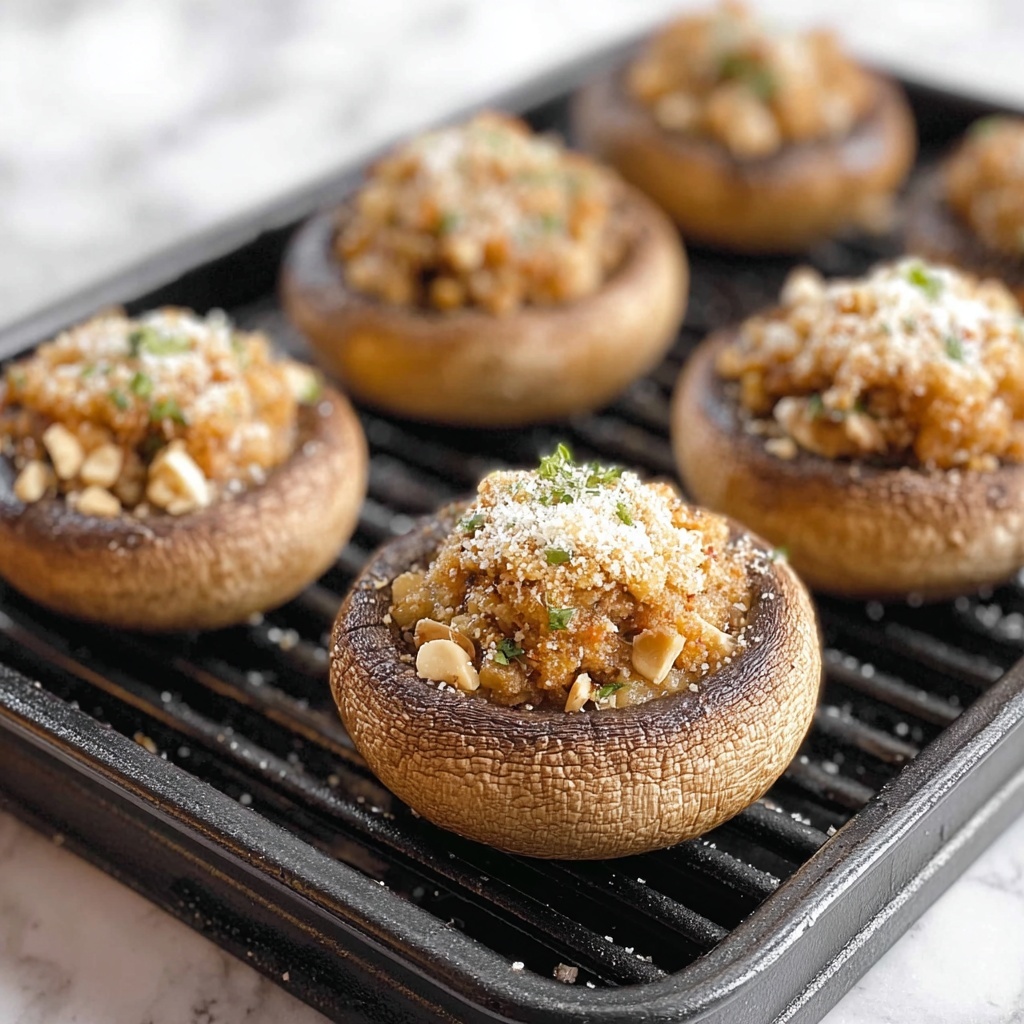 Grilled Stuffed Mushrooms with Sausage and Smoked Gouda Recipe - Recipe Image