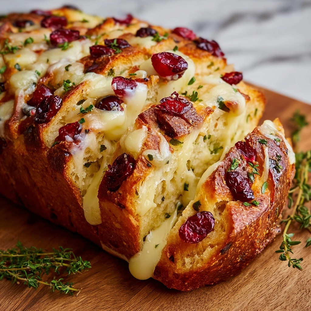 Cranberry Brie Sourdough Pull-Apart Bread Recipe - Recipe Image
