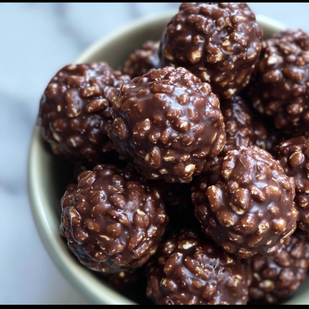 Chocolate Rice Krispie Balls Recipe - Recipe Image