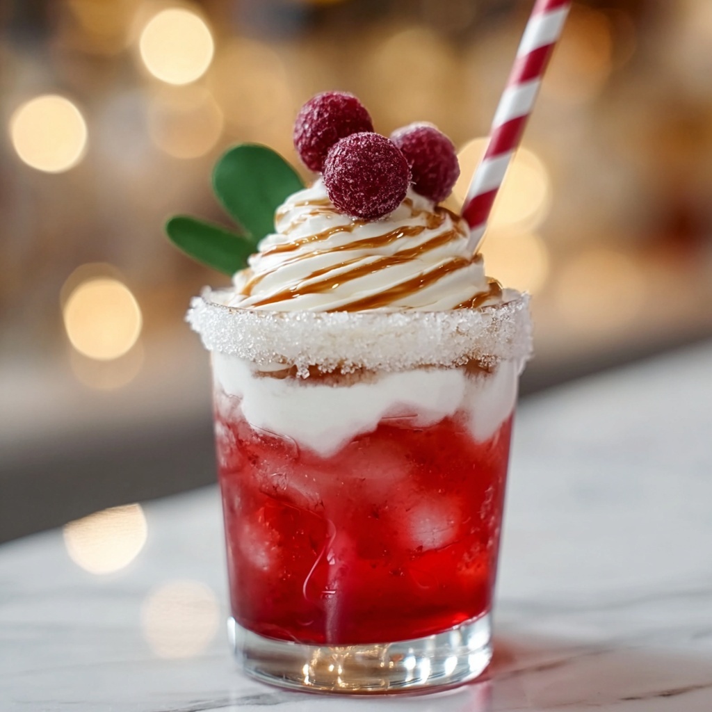 Santa’s Hat Shirley Temple Recipe - Recipe Image