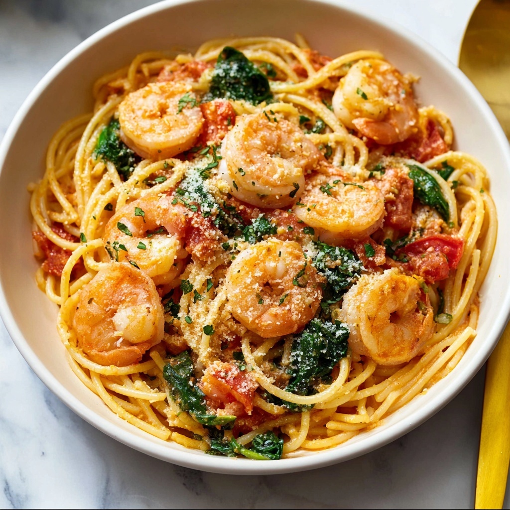 Lightened Creamy Cajun Shrimp Pasta Recipe - Recipe Image