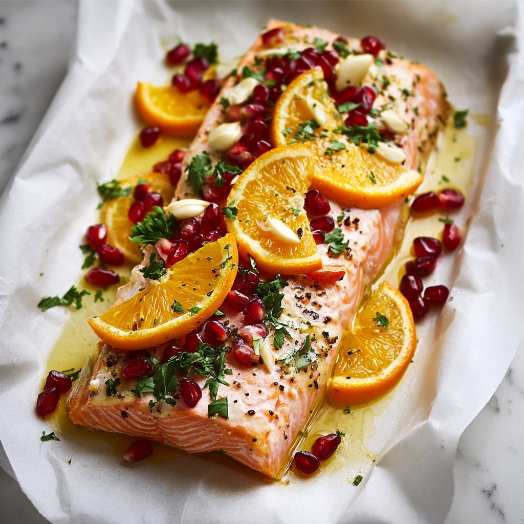 Christmas Baked Salmon Recipe - Recipe Image