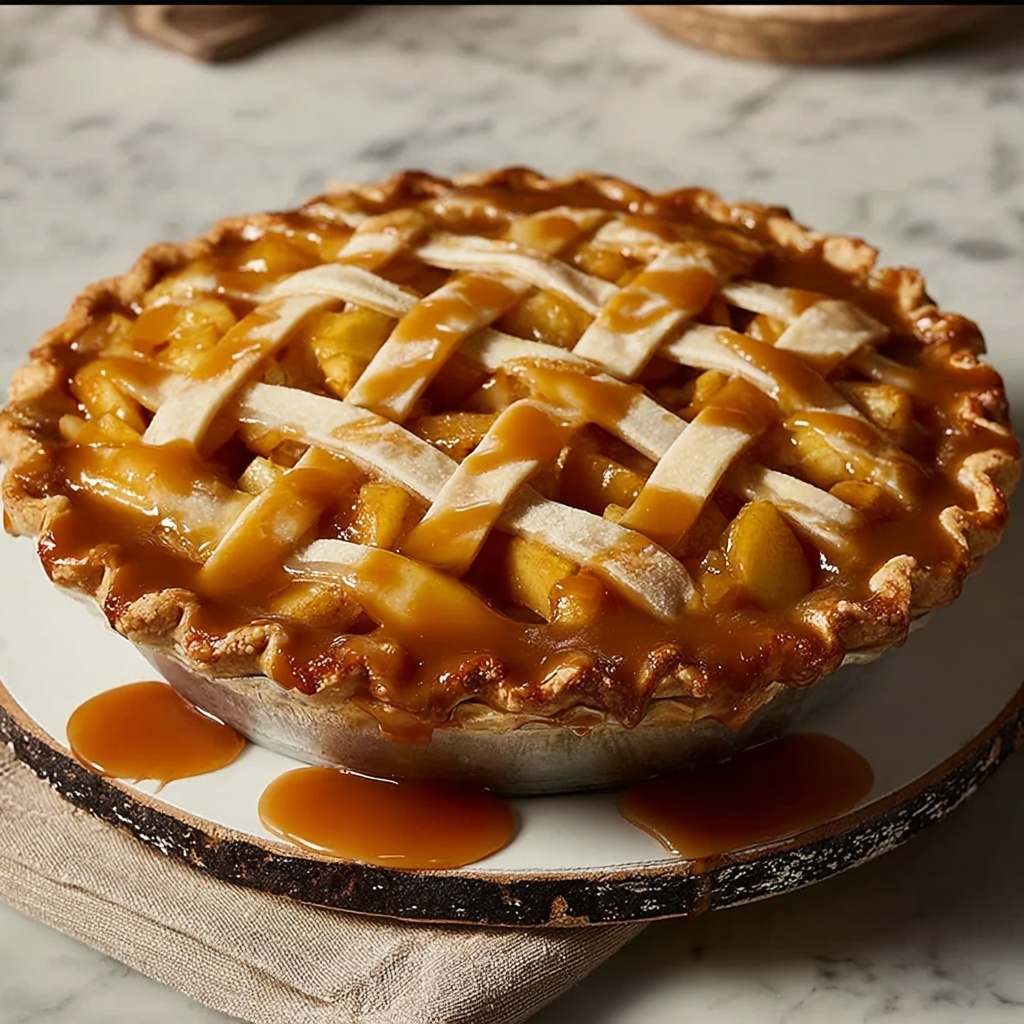 Caramel Apple Pie Recipe - Recipe Image