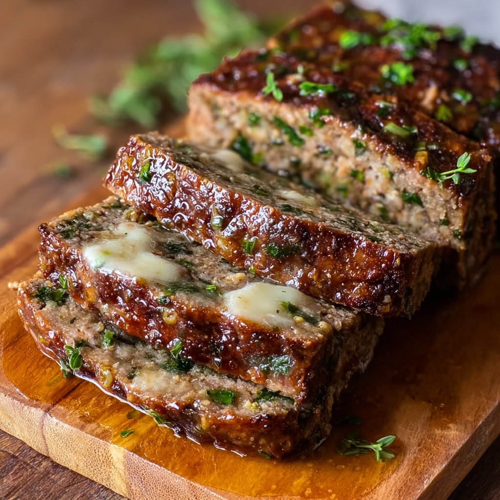 Garlic Parmesan Chicken Meatloaf Recipe - Recipe Image