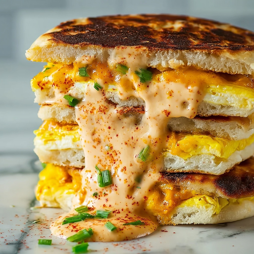 Spicy Chipotle Egg Breakfast Sandwiches Recipe - Recipe Image