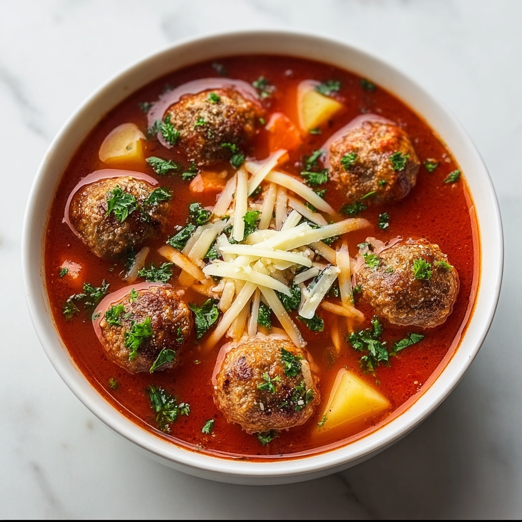 Short-Cut Italian Meatball Soup Recipe - Recipe Image