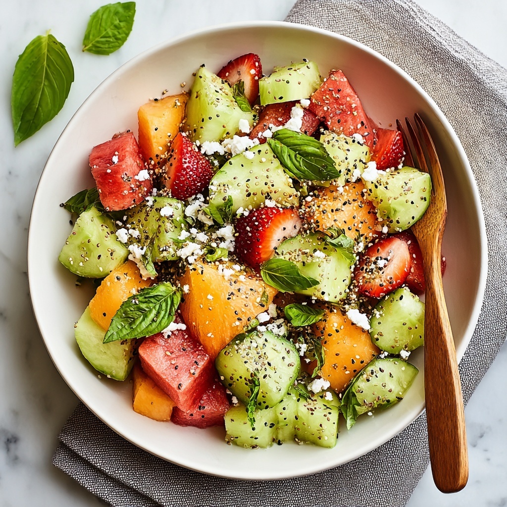 Refreshing Summer Melon Salad Recipe - Recipe Image