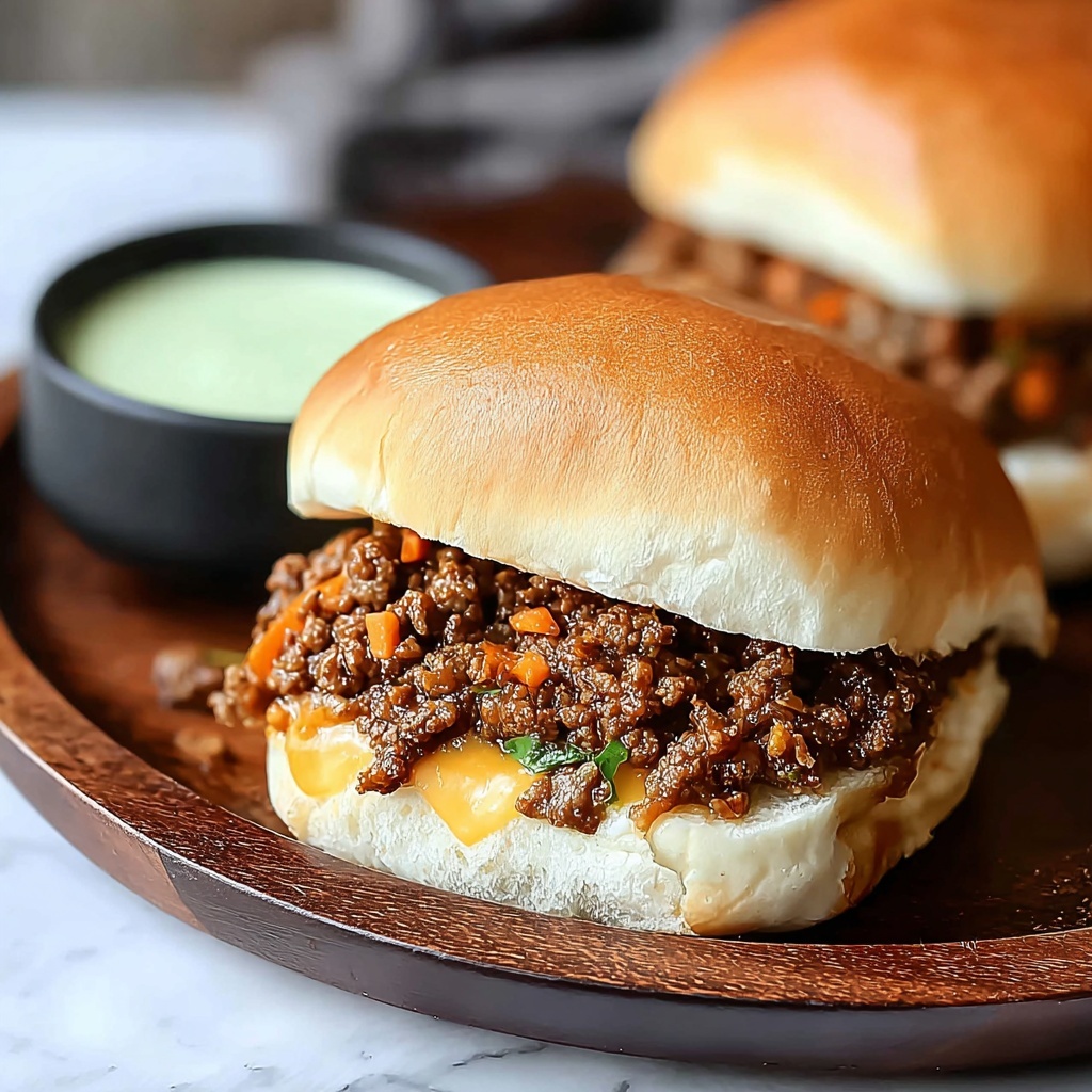 Philly Cheesesteak Sloppy Joes Recipe - Recipe Image