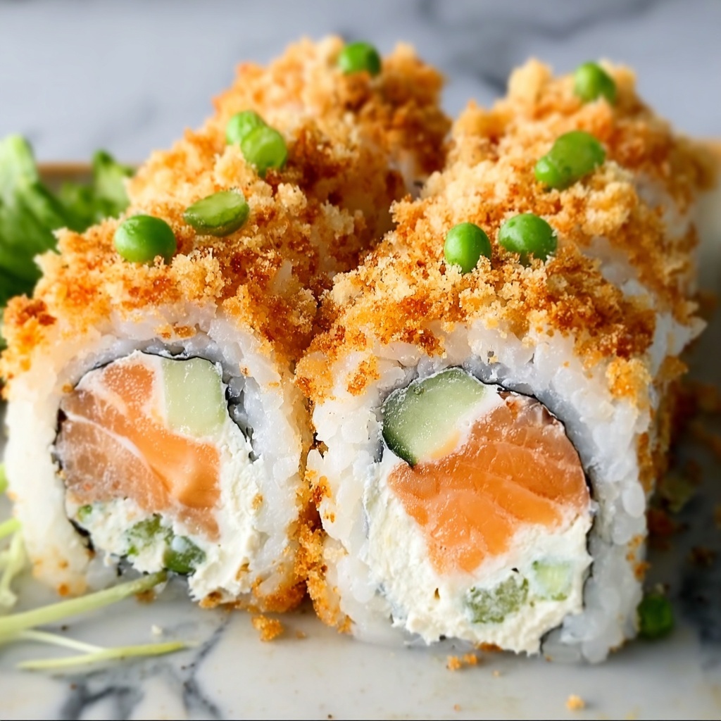 Crunchy Salmon Roll Recipe - Recipe Image