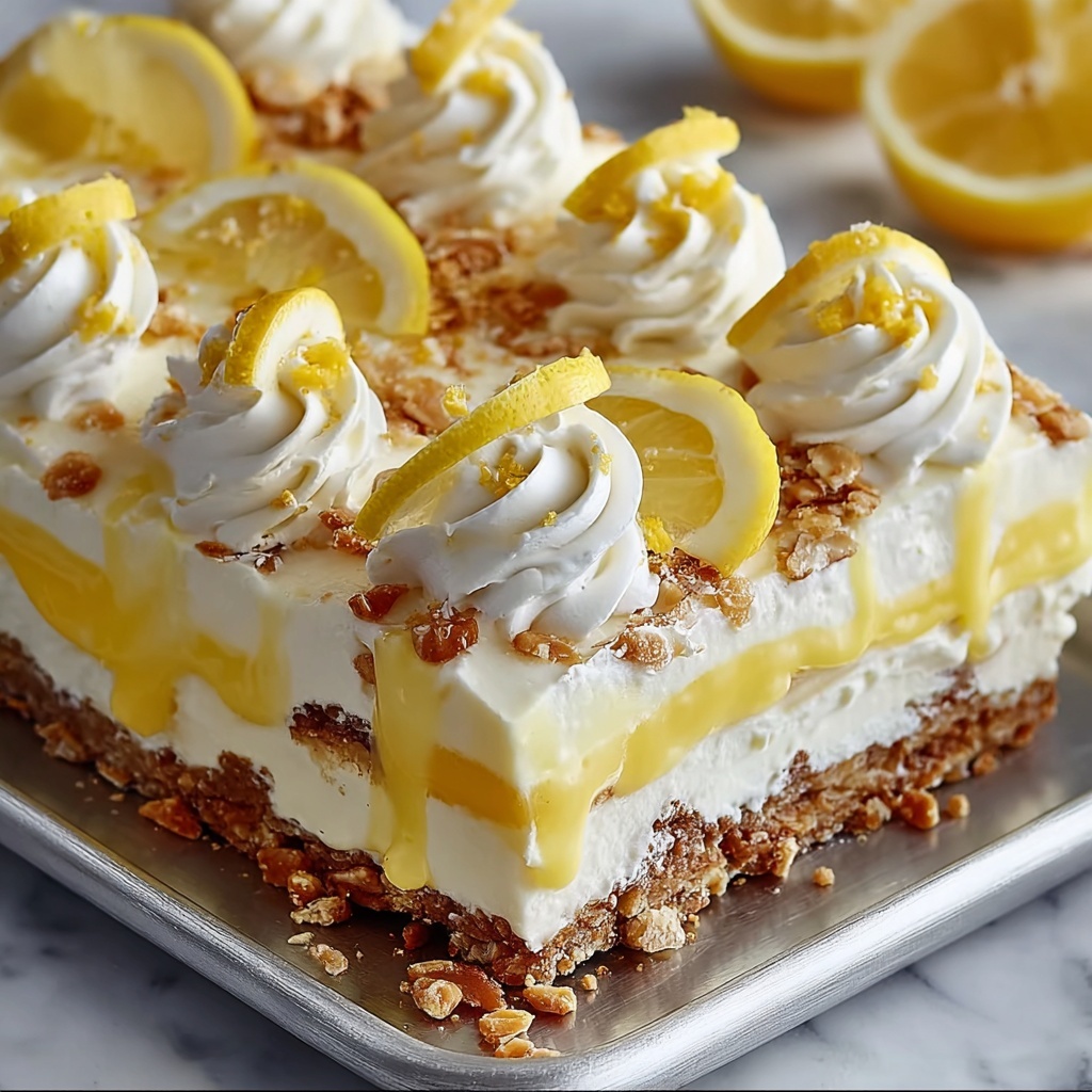 Lemon Pretzel Dessert Recipe - Recipe Image
